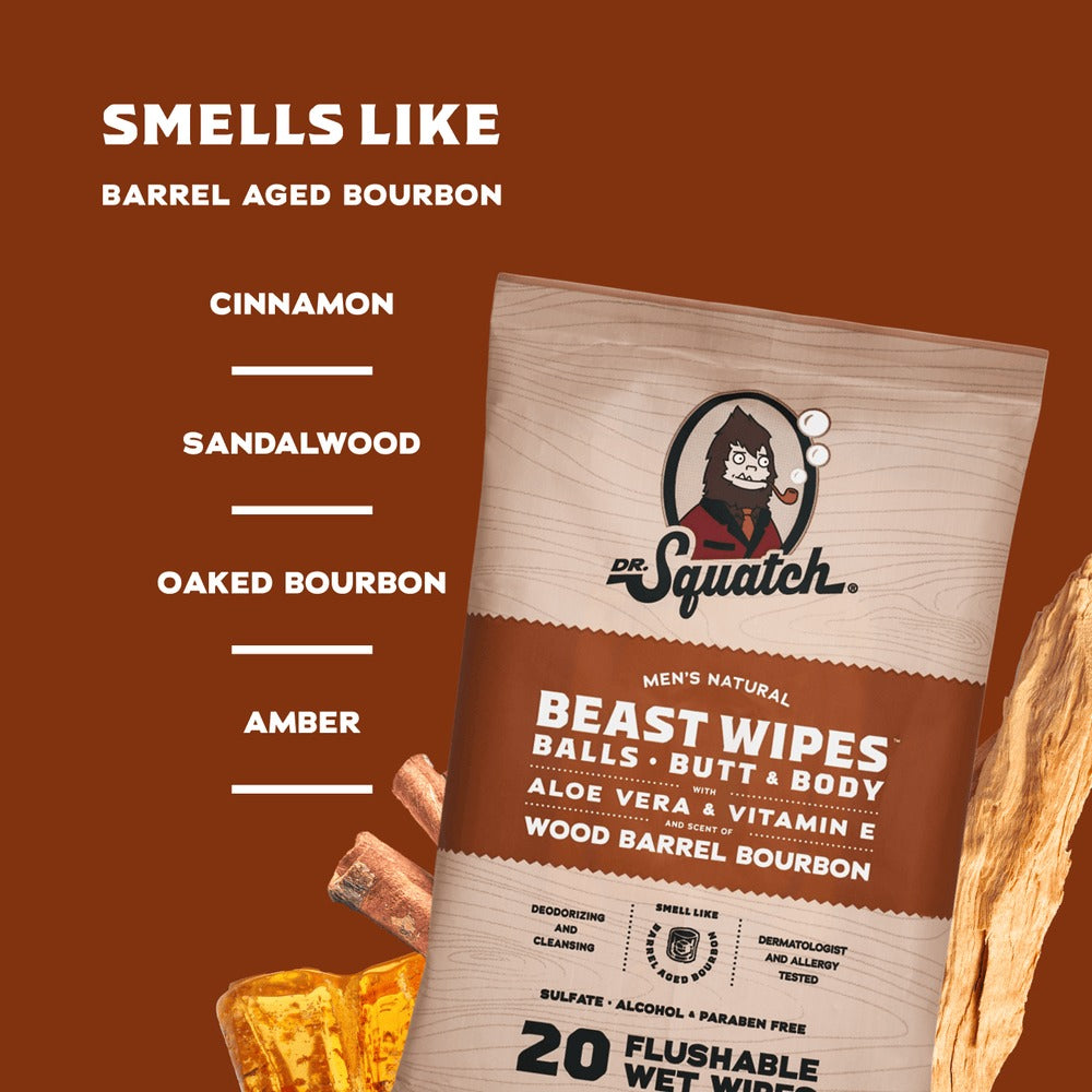 Wood Barrel Bourbon Wipes