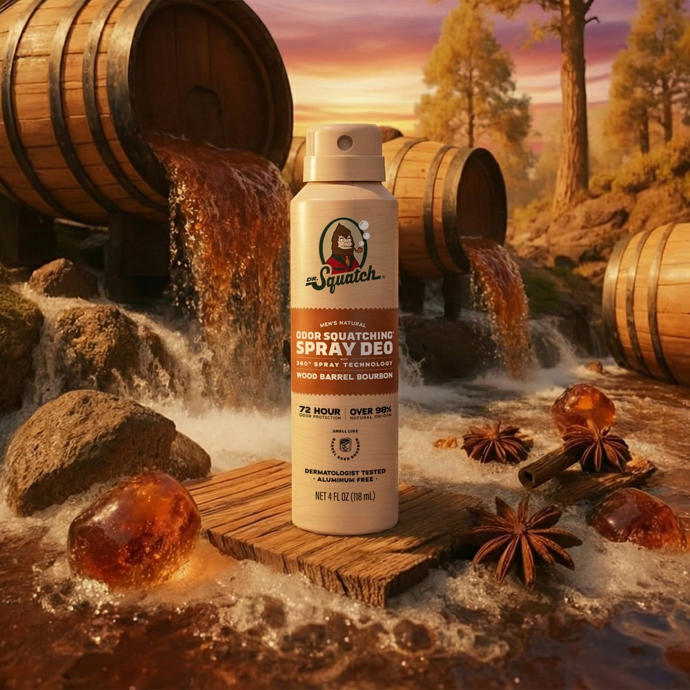 Wood Barrel Bourbon Spray Deodorant