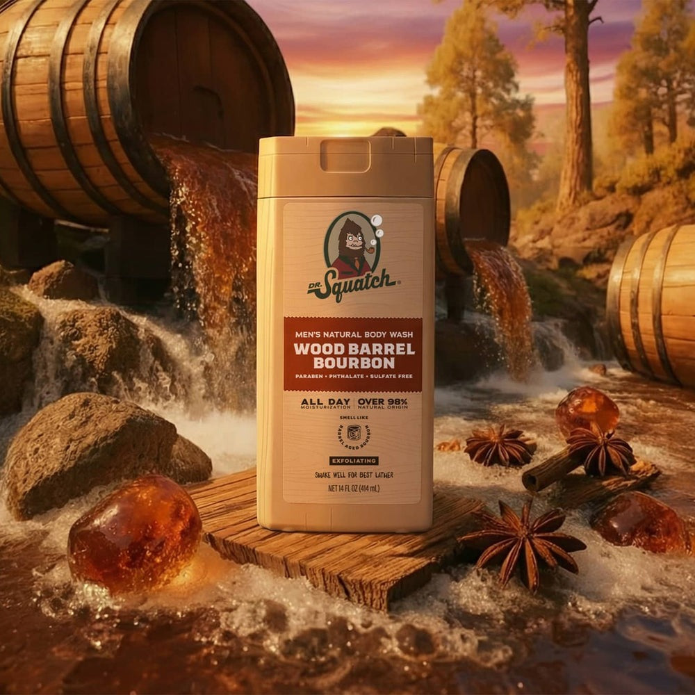 14 oz Wood Barrel Bourbon Body Wash