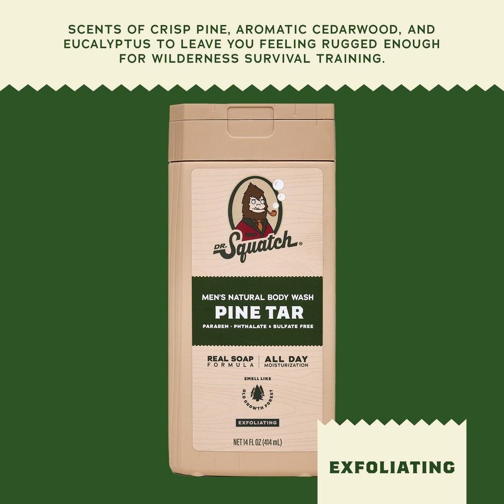14 oz Pine Tar Exfoliating Body Wash