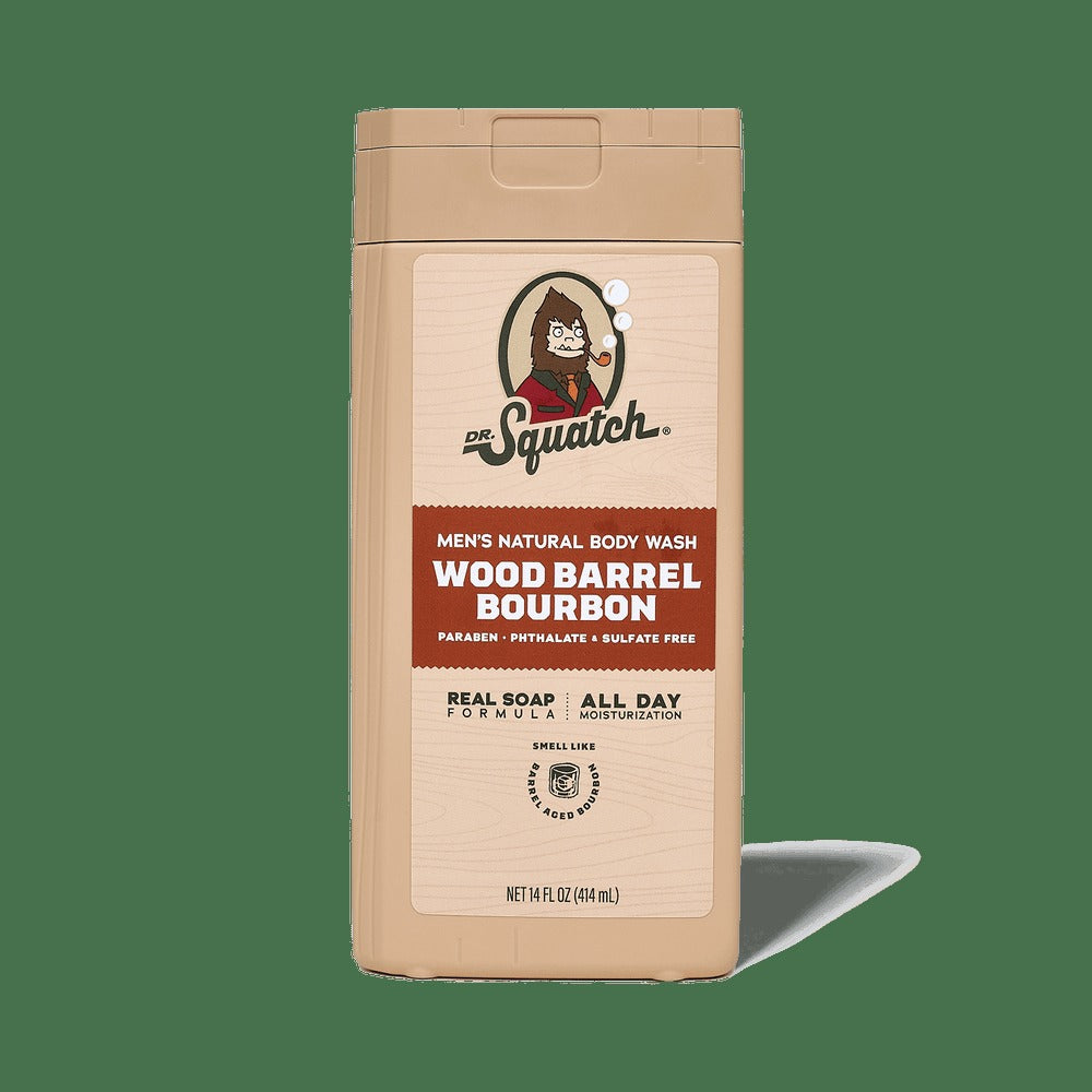14 oz Wood Barrel Bourbon Body Wash